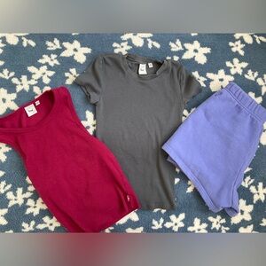 Aritzia TNA sweatshorts set